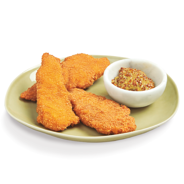 Marinated and breaded chicken fillet
