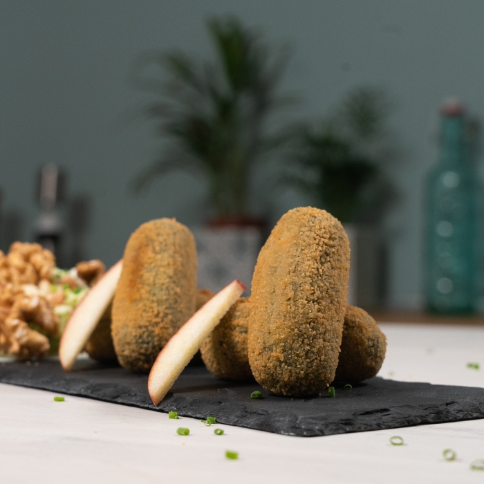 Croquetas de Espinacas con Waldorf