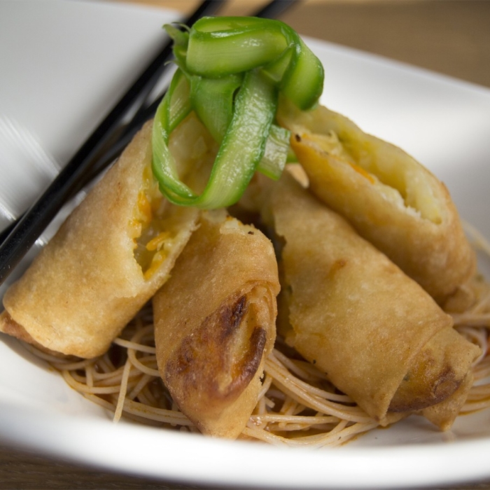 Rollito de Primavera con Fideos de Arroz