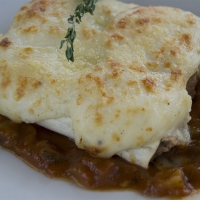 Canelones de Carne con Pisto