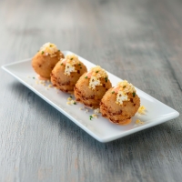 Croqueta Gastrobar La mini Ibérica con salmorejo